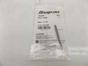 Snap-on M4 X 0.75mm Hand Tap Metric CS Carbon Steel USA M4 x .75mm - Picture 1 of 1