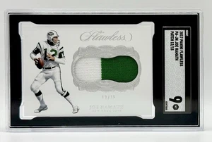 SGC 9 2017 Panini Flawless Joe Namath Patch 12/15 Jersey Match New York Jets - Picture 1 of 2
