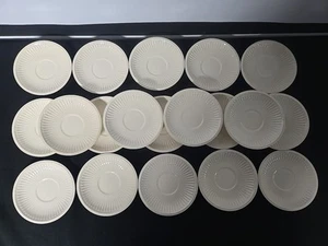 Menge 20 Wedgwood Edme Gerippter Rand Cremeweiß 5 3/4" Nur Untertasse - Bild 1 von 4