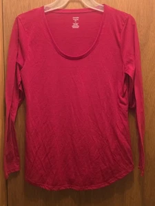 Jennifer Lauren Red Women's Long Sleeve Lightweight Pullover Top. Size. 1x New - Picture 1 of 4
