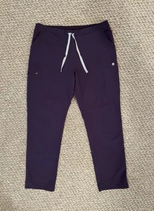 FIGS Yola Scrub Pants Womens Large Purple Shadow TW2000R - Picture 1 of 9