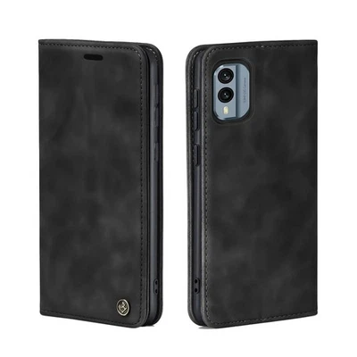 Mobile phone case for Nokia X30 5G folding magnetic smartphone cover case black - Image 1 of 4