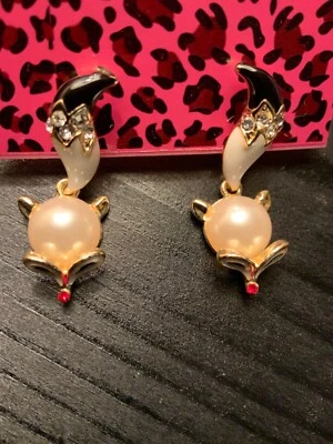 Pendientes de zorro Betsey Johnson  Foto 1 de 4