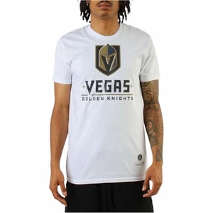 Mitchell & Ness Vegas Golden Knights Wordmark White Tee Shirt T-Shirt Size Large - Picture 1 of 4