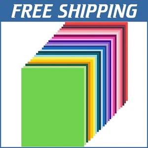 Thick Multicolor Cardstock Paper - 200 Sheets for School Supplies & Crafts - Picture 1 of 8