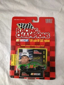 Racing Champions Bobby LaBonte 1/64 Die Cast Car #18 On Card Signed Nascar NEW - Picture 1 of 2