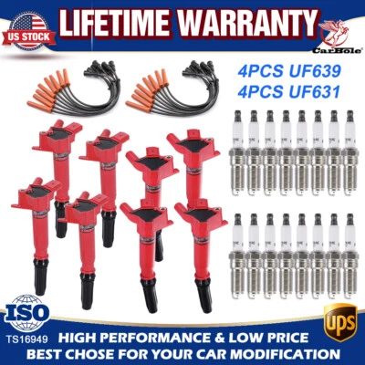 Ignition Coils, Wireset & Spark Plug For 2011-17 Ford F250 Super Duty 6.2L UF639 - Image 1 of 4