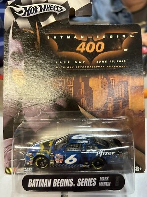 Hot Wheels 2004 Batman Begins Series 400 Race Day Car MARK MARTIN #6 New - Image 1 of 4