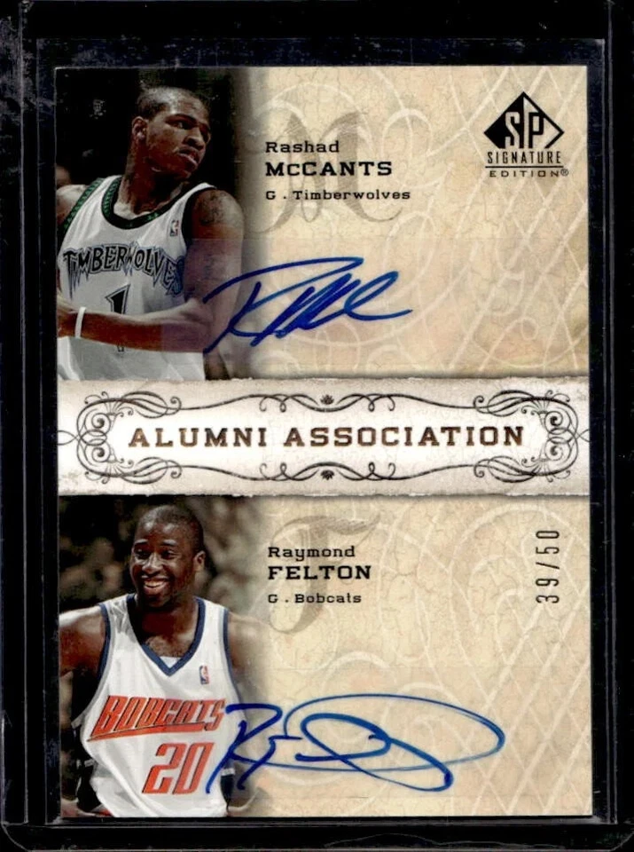 2006-07 SP Signature Edition Rashad McCants Raymond Felton Alumni Auto #39/50 - Image 1 of 1
