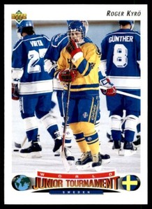 1992-93 Upper Deck Roger Kyro Rookie Sweden #226