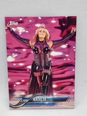 2018 Topps WWE Smackdown Live Woman Wrestling Card Natalya Neidhart #66 NM - Image 1 of 4