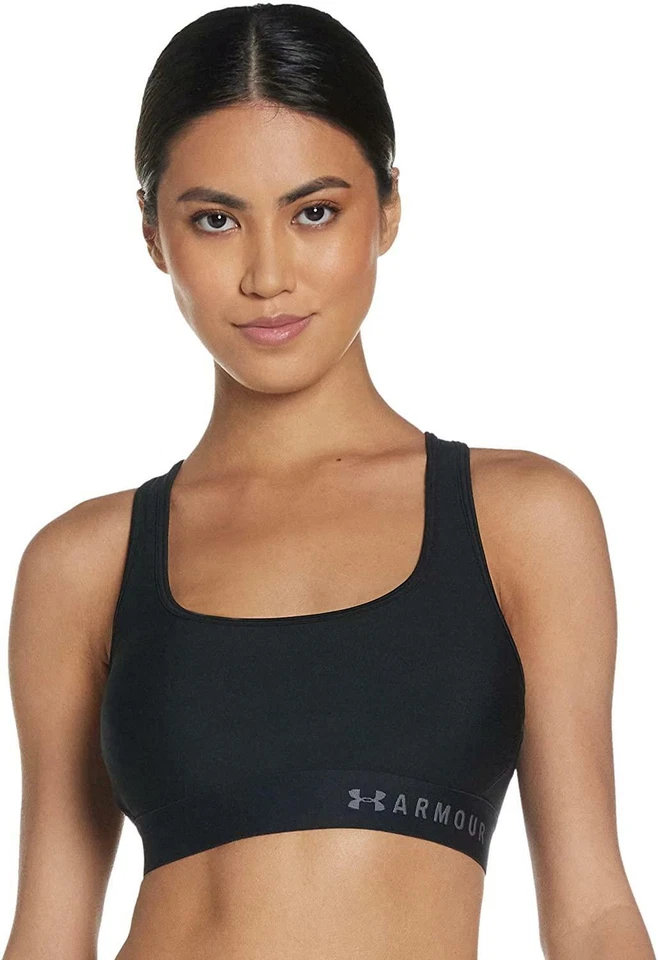 Under Armour Mid Crossback Women's XS Black Sports Bra Medium Support