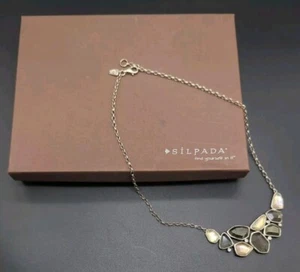 Silpada Halskette 0,925 Sterlingsilber beispielhaft rosa Glas N2804 - Bild 1 von 5