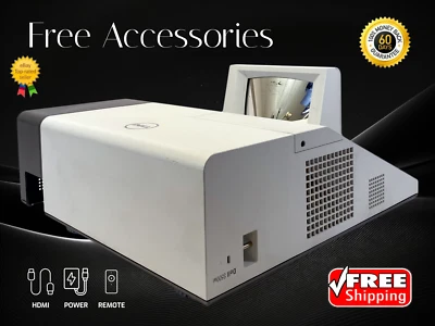 PC 3D Ready DLP Projector Ultra-Short Throw Interactive 3200 Lumens Eco Mode 4K⚡ - Image 1 of 4