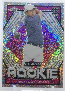 💥HIDEKI MATSUYAMA ROOKIE 2021💥LEAF FLASH PINK ROOKIE💥XRC LE #/15🔥🔥 - Picture 1 of 2