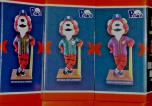 Detroit Tigers Paws SGA Bobblehead Lot Central Western Michigan State University - Picture 1 of 3
