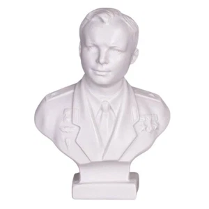Russischer sowjetischer Astronaut Kosmonaut Juri Gagarin Marmor Büste Statue 4,4'' (11 cm) - Bild 1 von 3