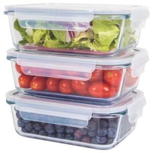Ensemble de boite de conservation en verre 3 pièces Classbach C-FHD4020G