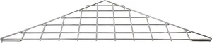 Triangle Chrome Wire Grid Slat Grid Shelf Metal Corner 24"x 24" x 32 - Picture 1 of 2