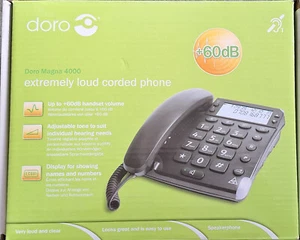Téléphone fixe avec écran très visible, grandes touches et son 60db - Vendu -50% - Photo 1/1