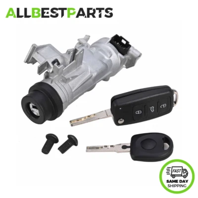 For VW Jetta 2006-2018 Ignition Switch Lock Assembly W/Remote Control Key Shell Foto 1 de 4