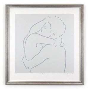 FIRMATO - LUCIE BENNETT - THE ABBRACE - 2018 LTD ED #/75 SERIGRAFIA SENZA CORNICE - Foto 1 di 3