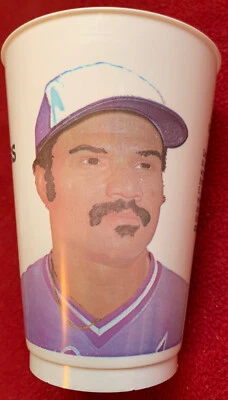 1982 Chris Chambliss 7-11 Slurpee Icee CUP  Atlanta Braves  Vintage Baseball MLB - Image 1 of 3