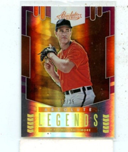JIM PALMER 2020 Panini Absolute Legends Purple Parallel #D /25 #AL19 HOF