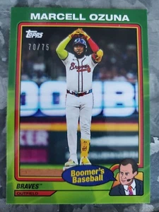 #64 MARCELL OZUNA - 2024 Topps x Chris Berman: BOOMER'S BASEBALL - 70/75 VERDE - Imagen 1 de 2