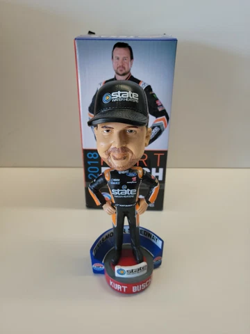1 TEXAS MOTOR SPEEDWAY NASCAR 2018 KURT BUSCH BOBBLEHEAD NEW IN BOX Cover