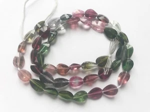 100ct Gem GradeMuliti color Hand polished Faceted Afghan Tourmaline Beads string - Picture 1 of 4
