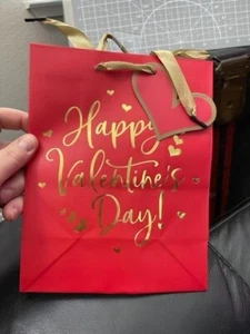 Happy Valentine's Day 1ct. Paper Gift Bag 9" x 7" Party Supply New!!! - Picture 1 of 2