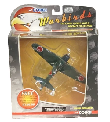 Corgi Warbirds 1/72 Mitsubishi A6M-3A Zero / H. Nishizawa Diecast Model Airplane - Image 1 of 4
