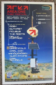 Area One Concert Poster 11" X 17" ORIGINAL Tweeter Center, Philly, MOBY, INCUBUS - Picture 1 of 1