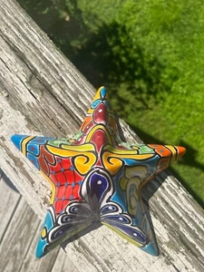 La Estrella mexikanischer Stern Talavera Wandbild 10" handbemalt Keramik Z9 - Bild 1 von 4