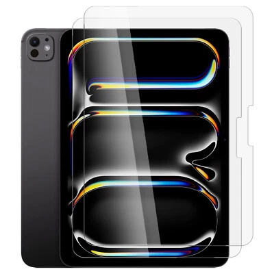 2pc Tempered Glass Screen Protector for Apple iPad PRO 11 Inch 7th Gen 2024 2025 - Image 1 of 4