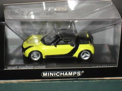 Minichamps 2003 Smart Roadster Coupe Diecast 1/43 Limited Edition Yellow Limited - Image 1 of 3