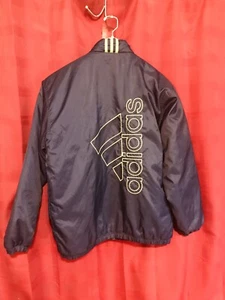 Vintage Adidas Full Zip Blue And Green Jacket Men’s 90s Size L - Picture 1 of 2