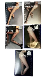 5 PACKS GIVENCHY FISHNET SIZE A/B  PANTYHOSE 4 Black 1 Nude - Picture 1 of 2