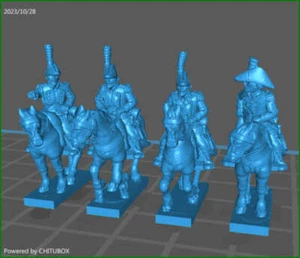 small 15mm “w epic size” French ADCs in bicorn - 4 minis - MC Mini - Picture 1 of 1