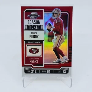 2023 Contenders Optic Brock Purdy Season Ticket Red Prizm /175 COLOUR MATCH 🔥 - Foto 1 di 4