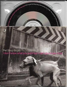 CD 1T CARD SLEEVE CASE PET SHOP BOYS I DON'T KNOW WHAT YOU WANT BUT I CAN'T ... - Picture 1 of 1