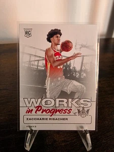 Zaccharie Risacher 2024-25 Panini Court Kings Works In Progress RC Hawks #7 - Picture 1 of 2