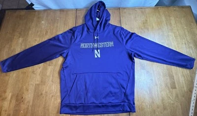 Northwestern Wildcats Sweatshirt - Mens Size 2XL Under Armour Pullover - Hoodie - Image 1 of 4