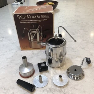 Vintage Via Veneto Espresso Cappuccino Maker CX25 Italy In Box - Picture 1 of 14