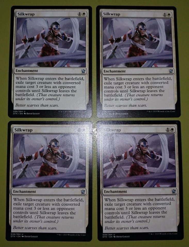 Silkwrap x4 Dragons of Tarkir 4x Playset Magic the Gathering MTG - Image 1 of 1