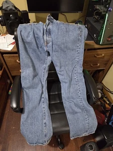 Levis 501 Jeans Mens 33x32 (36x32) Blue Original Fit Button Fly Straight Leg - Picture 1 of 6