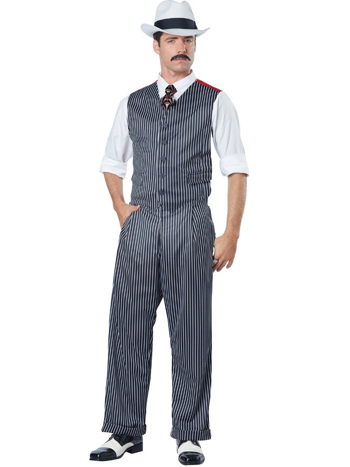 Disfraz de jefe mafioso Booze Runner años 20 para hombre Foto 1 de 1