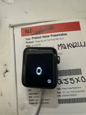 Apple Watch Series 3 GPS 38MM Black Aluminum Case A1858 Face Only - Image 1 of 2