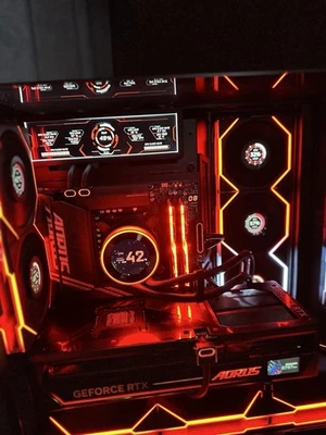 Lian Li O11 Vision RTX 5090 Ryzen 7 9800X3D Gaming PC 32GB DDR5 2TB SSD - Image 1 of 4